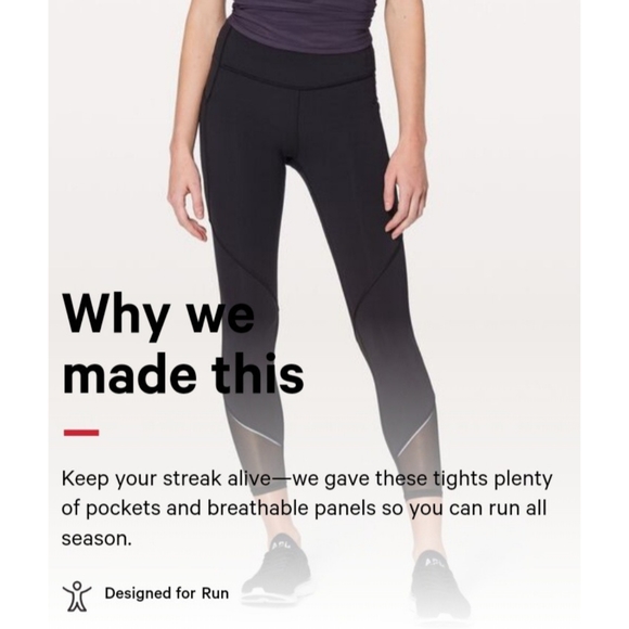 Lululemon | Jet Black mesh leggings - Picture 15 of 15